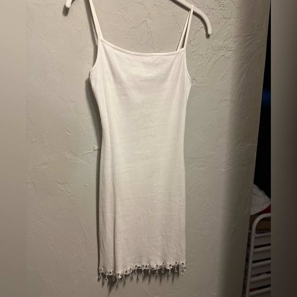 Skims Chandelier Mini Dress - Marble / White, medium - Picture 6 of 12